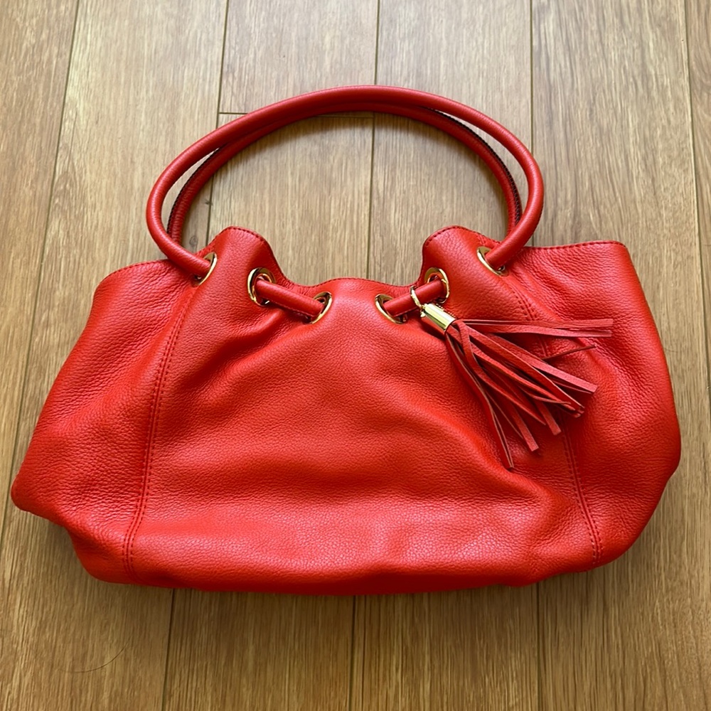 Vintage orange red Michael kors bag